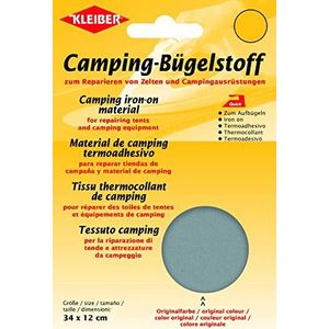 Kleiber Quick-Camping-strijkstof, grijs, katoen, ca. 34 cm x 12 cm