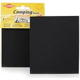 Reparatiepads Camping nylon zelfklevend Voor tenten, kampeer- en vrijetijdsartikelen. 2 stuks Zwart 10x 12 cm