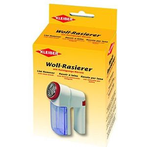 Pluizentrimmer draadloos wit/rood