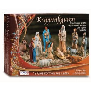 GLOREX Latex kerststalfiguren, andere, meerkleurig, 31 x 22 x 6,5 cm