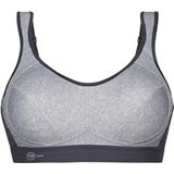 Anita - Active Extreme Control - Sport Bh - Heather Grey - Hoogfunctioneel Piqué-Materiaal