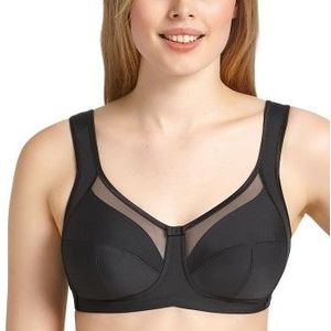 Anita Comfort BH-bandjes, verstelbaar, voor dames, zwart, 80H, zwart.