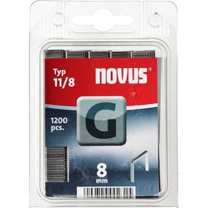 Novus Nietjes Type 11 1200 Stuk(s) 102271201 Afm. (l X B) 8 Mm X 10.6 Mm