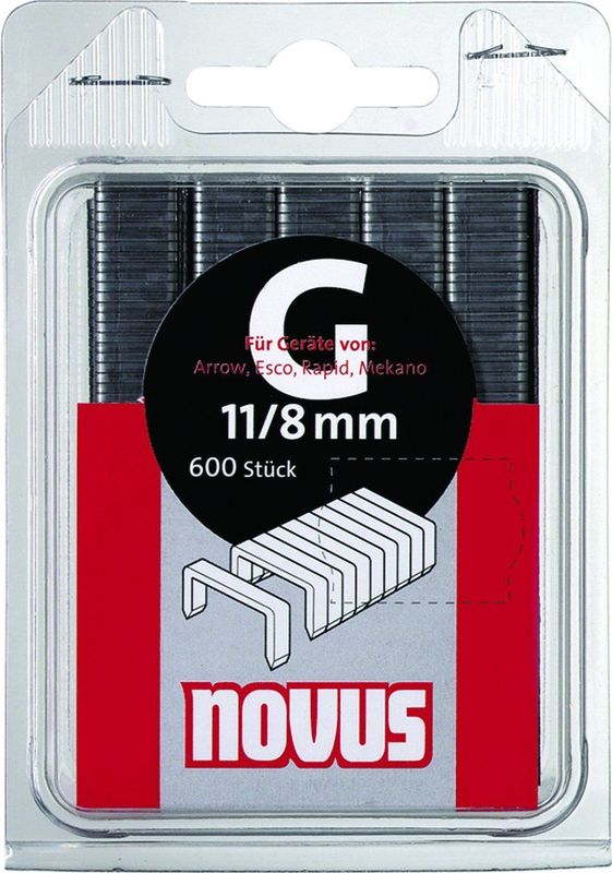 Novus - Platte Draadklemmen - Verzinkt Staaldraad - 600 Stuks