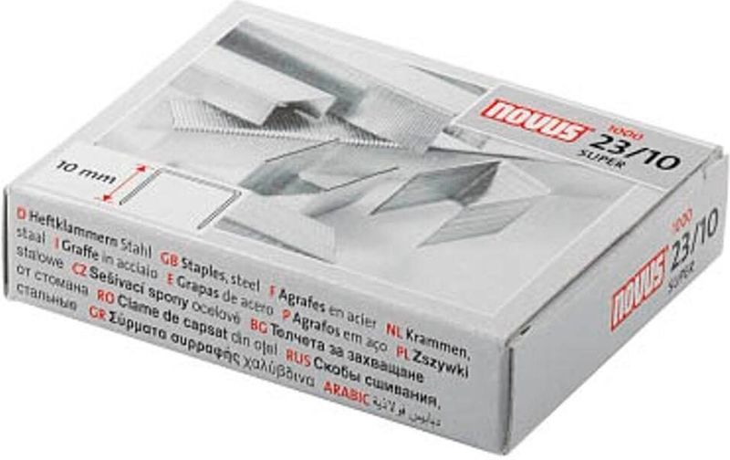 novus Heftklammern SUPER 23/10 - 1.000 Stück