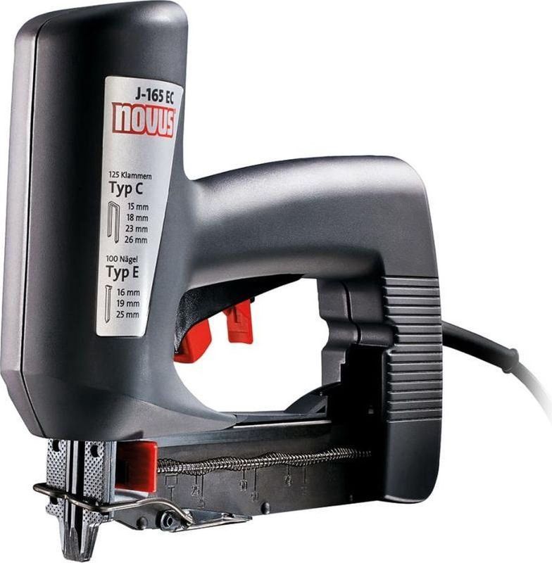Novus J-165 EC - Elektrische Tacker - Zwart - Kunststof