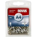 Novus - Blindklinknagels - Aluminium - Blisterverpakking met 70 stuks
