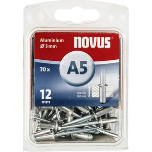 Novus Blindklinknagel A5 X 12 Alu SB, 70 st. - 045-0072