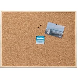 Dahle Prikbord van kurk (houten frame, 7 mm dikke kurkplaat, 6 punaises) 30 x 40 cm