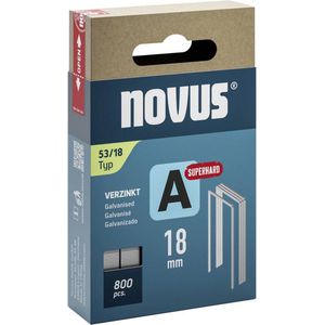 Novus Tools 042-0782 Nieten met fijn draad Type 53 800 stuk(s) Afm. (l x b) 18 mm x 11.3 mm