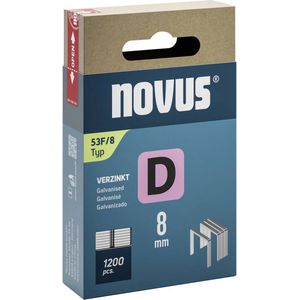 Novus Tools 042-0789 Nieten met plat draad Type 53F 1200 stuk(s) Afm. (l x b) 8 mm x 11.3 mm