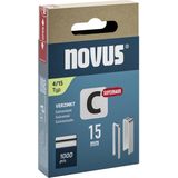 Novus Niet met smalle rug C 4/15mm Superhard (1.000 stuks)