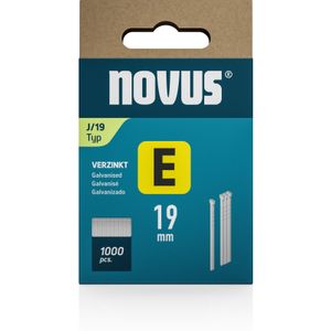 Novus Tools 044-0090 Nagels voor tacker Type J Afmeting, lengte 19 mm 1000 stuk(s)