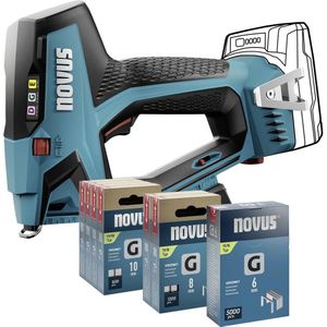 Novus Accu tacker J-551 - incl. Nieten assortiment - excl. accu