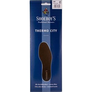 Shoeboy's - Thermo City - Schoenzool - Zwart - Isolerende Laag Aluminiumfolie