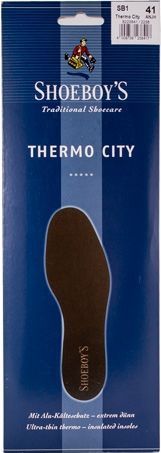 Shoeboy's - Thermo City - Schoenzool - Zwart - Isolerende Laag Aluminiumfolie