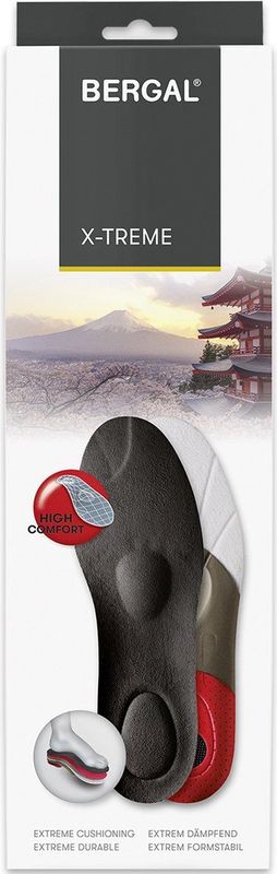 Bergal - X-Treme - Inlegzolen - Zwart - 1 Paar