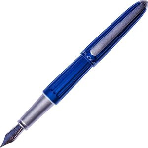 DIPLOMAT - Aero - vulpen van roestvrij staal - medium - blauw - robuust en elegant - hoogwaardig