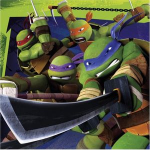 Ninja Turtles Servetten 33x33cm 20 stuks