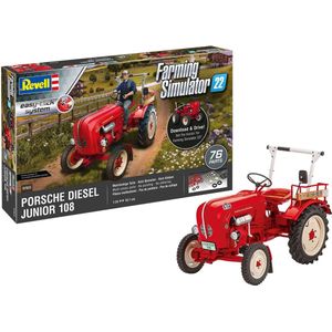 1:24 Revell 07823 Porsche Junior 108 Tractor - Farming Simulator Edition Plastic Modelbouwpakket