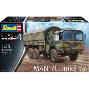 1:35 Revell 03291 MAN 7ton Milgl 6x6 Truck Plastic Modelbouwpakket
