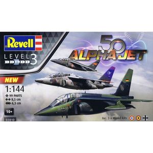 Revell 03810 50e verjaardag Alpha Jet 1:144 Schaal Model Kit Gift Set