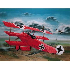 1:28 Revell 04744 Fokker Dr.I - Richthofen Plane Plastic Modelbouwpakket