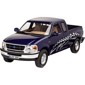 Revell 07045 Ford 1997 modelbouwset 97 F-150 XLT schaal 1:25, niveau 4, zwart/blauw