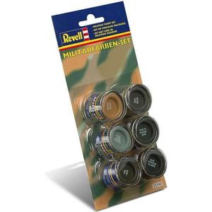 Revell - Military Colours Set - Modelbouw Verf - 6 Stuks