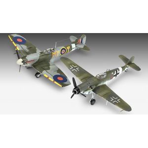 1:72 Revell 63710 Combat Set Bf109G-10 & Spitfire Mk.V - Model Set Plastic Modelbouwpakket