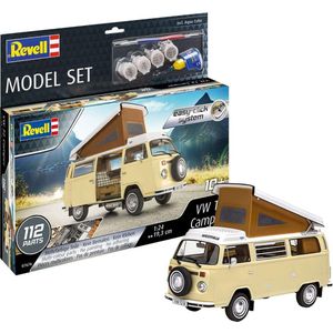 1:24 Revell 67676 Volkswagen T2 Camper Bus - Easy Click System - Model Set Plastic Modelbouwpakket
