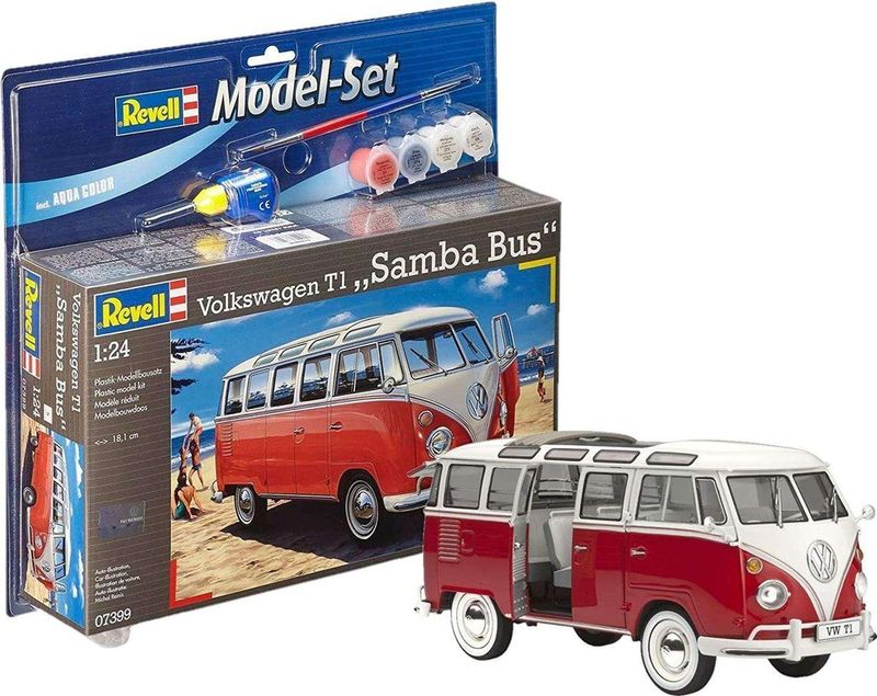 Revell - Volkswagen T1 Samba Bus - Modelbouwpakket - Plastic