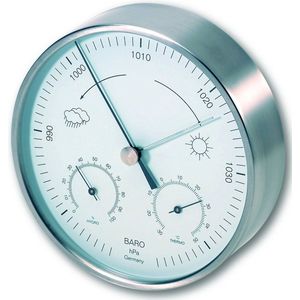 TFA Dostmann Analoog weerstation, voor binnen en buiten, barometer, thermometer, hygrometer, weerbestendig.