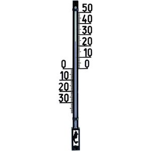 TFA Dostmann Analoge binnen- buitenthermometer, 12.6003.01.90, weerbestendig, vrijstaande graden, kunststof, zwart, (L) 65 x (B) 23 x (H) 275 mm
