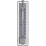 TFA Dostmann Analoge indoor buitenthermometer NOVELLI DESIGN, 12.2001.54, van metaal, weerbestendig, grijs