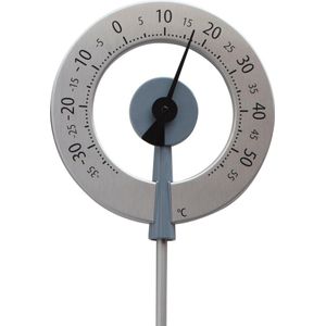 Buitenthermometer Aluminium Lollipop Antraciet 95 cm