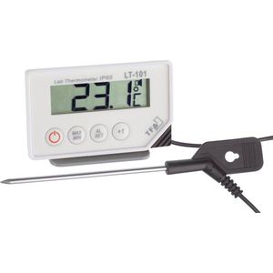 TFA Dostmann LT-101 professionele digitale thermometer, met insteeksensor, optisch en akoestisch alarm, afwasbaar, ideaal voor professioneel gebruik