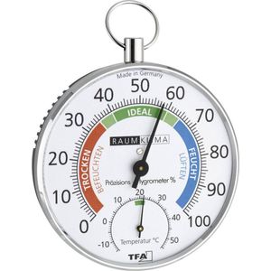 TFA Dostmann 45.2027 Thermo- en hygrometer Zilver