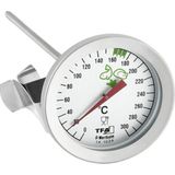 TFA Frituur thermometer - met klem - rond - rvs