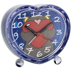 ATRIUM Kinderwecker – Analog – Dunkelblau – Wecker ohne Ticken – Beleuchtet – Aufbauender Piepton – Alarm & Snooze