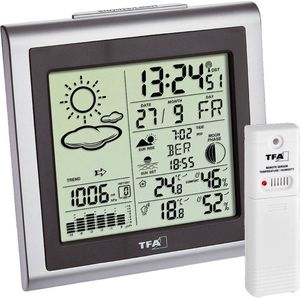 TFA Dostmann LARGO 35.1145.54 Draadloos Weerstation Verwachting Voor 12 Uur Aantal Sensoren Max.: 3