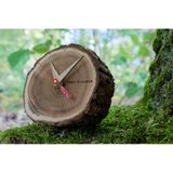 TFA Dostmann TREE-O-CLOCK analoge tafelklok eiken hoogwaardig uniek handwerk eiken 60.1028.08