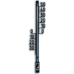 Binnen/buiten thermometer kunststof 6,5 x 28 cm - Buitenthemometers - Temperatuurmeters