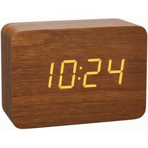 TFA Dostmann 60.2549.08 Wekker Alarm Hout Licht Bruin