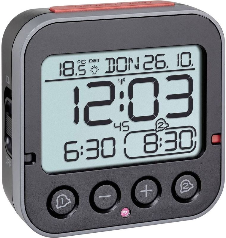 TFA - Bingo 2.0 - Digitale Wekker - Zwart - Kunststof