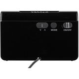 TFA Dostmann 60.2543.05 Wekker Zendergestuurd Zwart Alarmtijden: 1