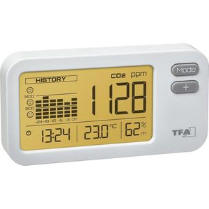 Luchtkwaliteitsmeter - TFA Dostmann CO2 meter - Fijnstofmeter - Thermometer - Luchtvochtigheidsmeter voor binnen