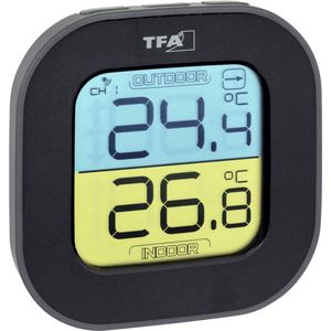 TFA Dostmann FUN Draadloze thermometer Zwart
