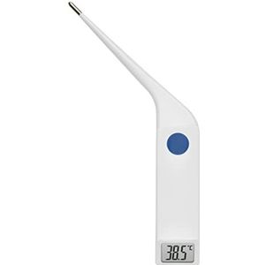 TFA Dostmann Digitale veterinaire thermometer VET 112, 15.2019, voor koortsmeting bij grote dieren, IP67 waterdicht, met meetwaardegeheugen, wit