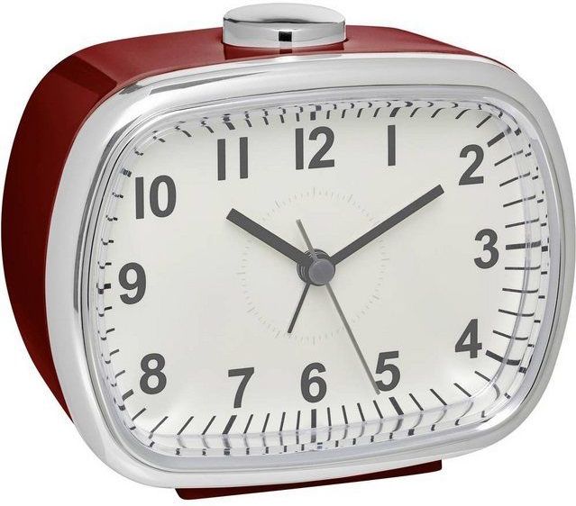 TFA Dostmann 60.1032.05 Wekker Quartz Rood Alarmtijden: 1